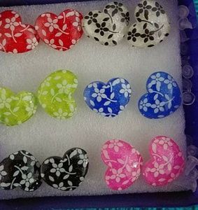 Heart Flower Earrings Bundle Gift